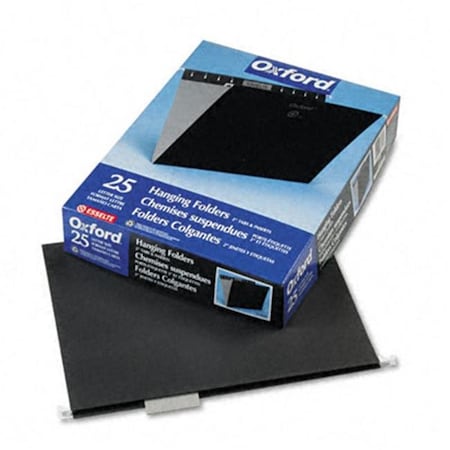 Pendaflex Pendaflex 81605 Hanging File Folders- 1/5 Tab- Letter- Black- 25/Box 81605